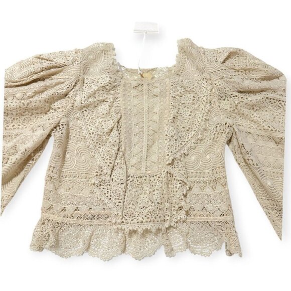 Ulla Johnson Eloise Blouse in Pearl, Size 4 New with tag - Picture 9 of 16
